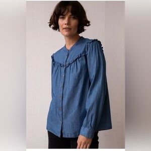 XIRENA Ryann Shirt in Blue Stone